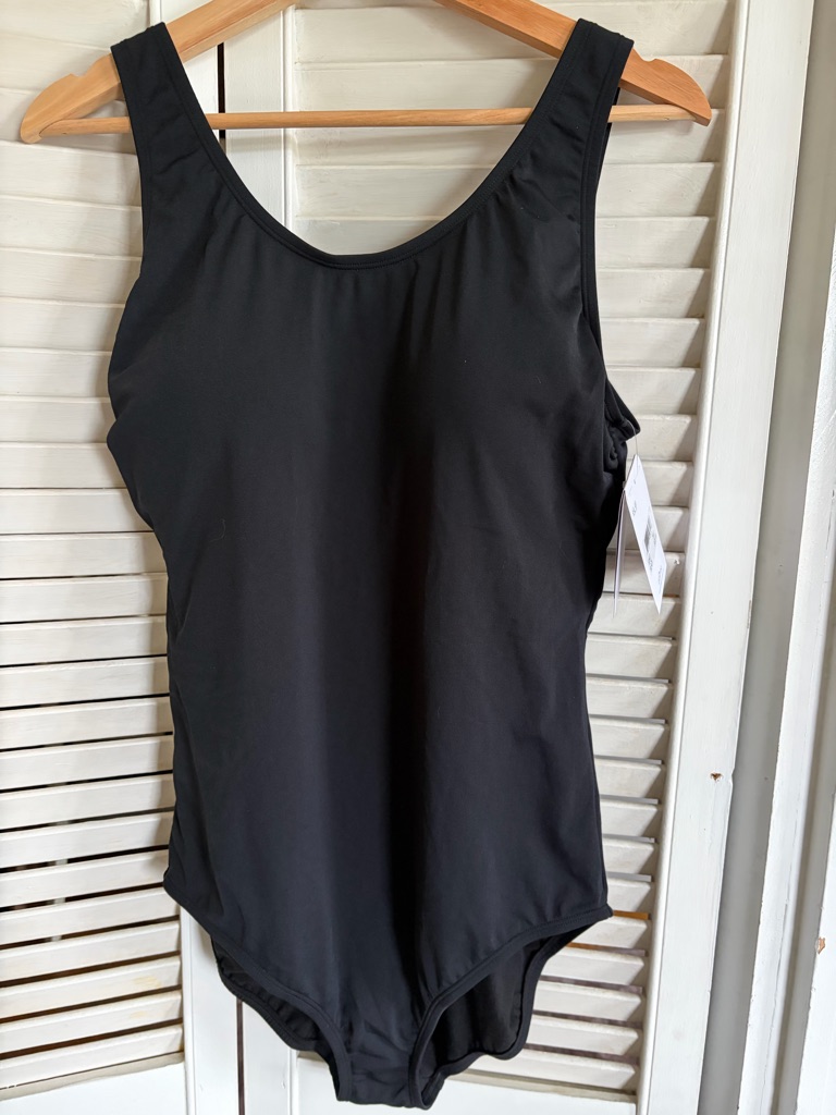 Nwt Dolfin Aquashape Black One-Piece Swimsuit